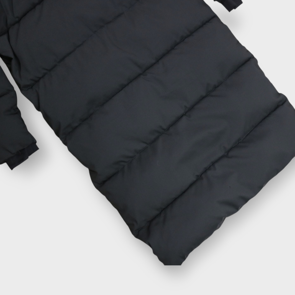 GIRLFRIEND COLLECTIVE Mystic Black Recycled Polyester Size XSmall Long Coat - Picture 11 of 12